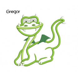 Stickdatei - Knuffeldrachen Gregor